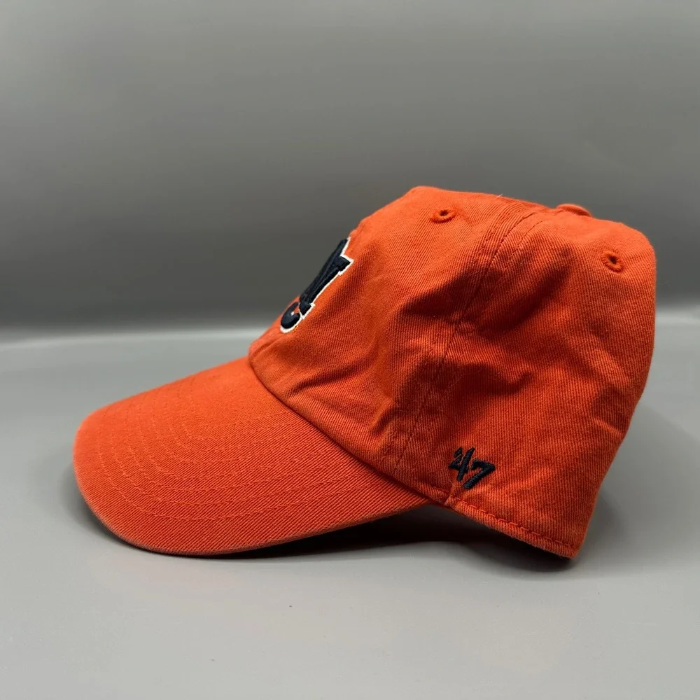 47 Brand Auburn Tigers Hat Mens Orange Adjustable Strapback NCAA AU Logo Cap